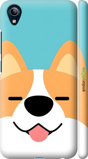 3D пластиковый матовый чехол Корги для Vivo Y91C - 6280m-1762 изображение 