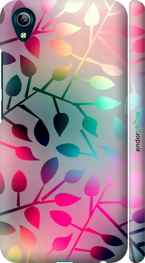 

3D пластиковий матовий чохол "Листя" для Vivo Y91C