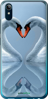 Силіконовий чехол Лебеді для Vivo Y91C - 6007u-1762 изображение 