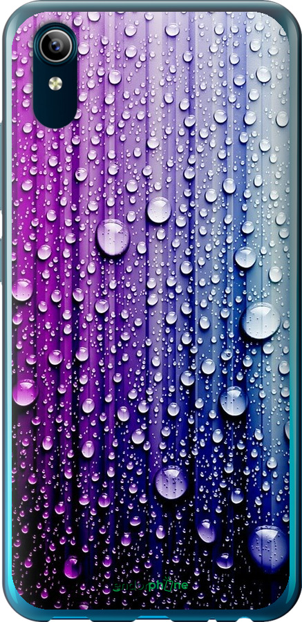 

Силіконовий чохол "Краплини води" для Vivo Y91C, Синій