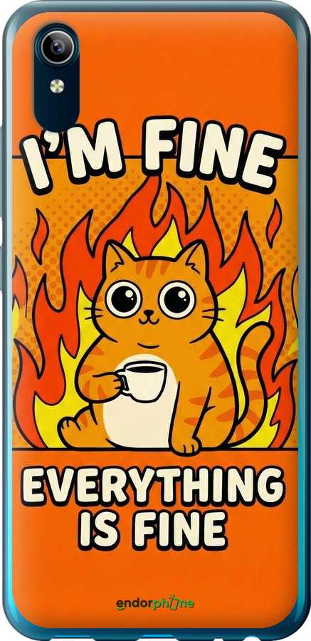 Силіконовий чехол Funny Cat для Vivo Y91C - 6786u-1762 изображение 