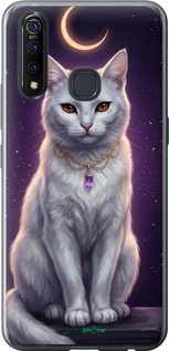 Силиконовый чехол Mystic White Cat Gothic Dark Purple Gold для Vivo Z5X - 6805u-1765 изображение 