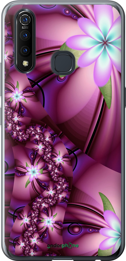 

Силіконовий чохол "Квіткова мозаїка" для Vivo Z5X, Рожевий