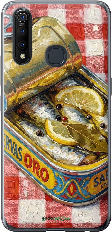 Силиконовый чехол Vintage Sardine Tin Phone для Vivo Z5X - 6772u-1765 изображение 