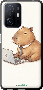 TPU чехол Funny Capybara CEO Working для Xiaomi 11T Pro - 6777b-2552 изображение 