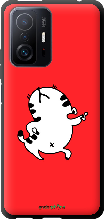 TPU чехол Котик для Xiaomi 11T - 4577b-2487 изображение 