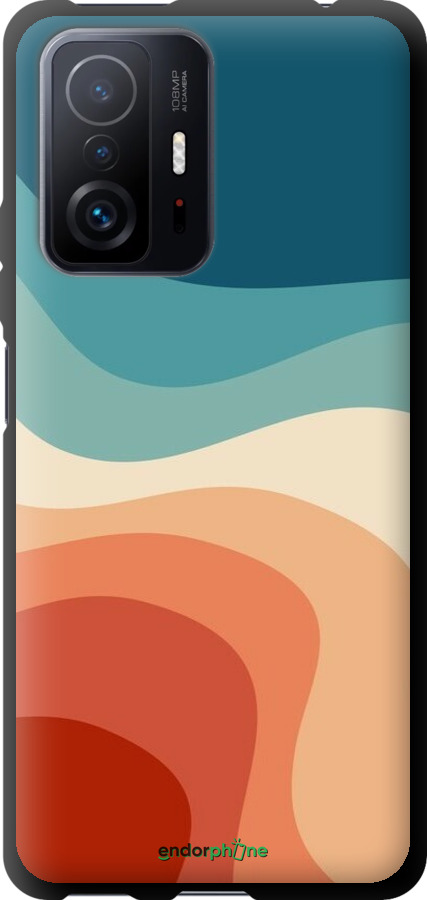 TPU чехол У стилі ретро з хвилями для Xiaomi 11T - 6531b-2487 изображение 