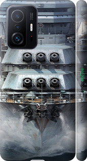 3D пластиковый матовый чехол Линкор, world of tanks, wargaming, военный корабль для Xiaomi 11T - 6453m-2487 изображение 