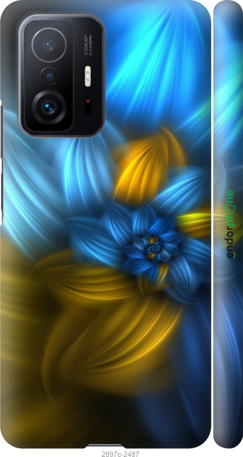 

3D пластиковий матовий чохол "Візерунок 46" для Xiaomi 11T, Синій