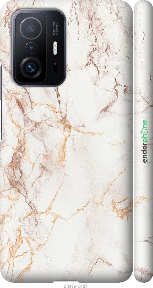 

Coque du 3D plastique mat "Marbre blanc" pour Xiaomi 11T
