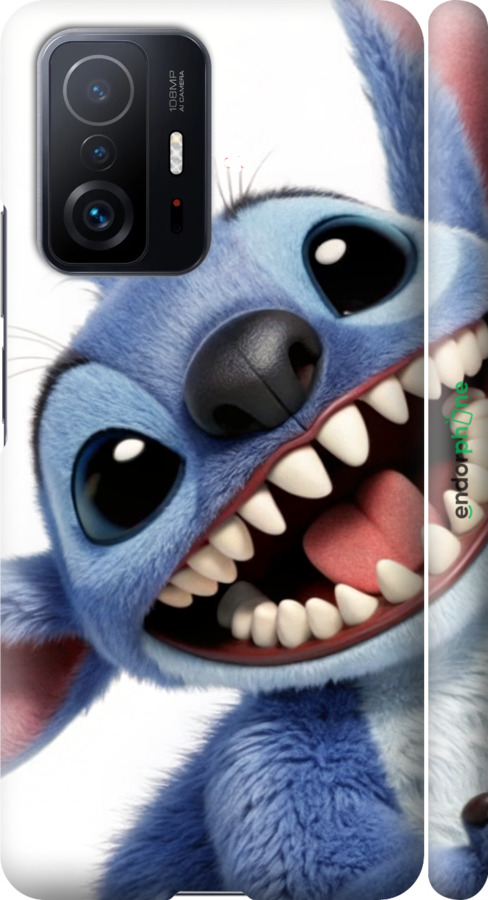 3D пластиковий матовий чехол Стіч для Xiaomi 11T Pro - 6684m-2552 изображение 