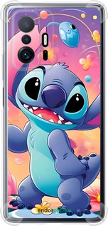Силіконовий протиударний с посиленими кутами чехол Стич 2 для Xiaomi 11T - 6371sp-2487 изображение 