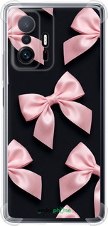Силикон с усиленными углами чехол Coquette Ribbons Dark Coquette для Xiaomi 11T Pro - 6767sp-2552 изображение 
