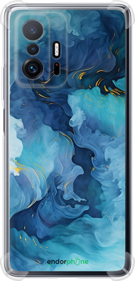 Силіконовий протиударний с посиленими кутами чехол Акварель для Xiaomi 11T Pro - 6320sp-2552 изображение 