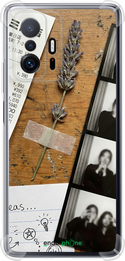 Силикон с усиленными углами чехол Aesthetic Scrapbook Collage для Xiaomi 11T Pro - 6773sp-2552 изображение 