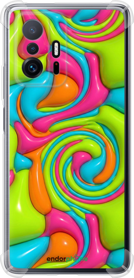 Силикон с усиленными углами чехол Y2K Jelly Dream для Xiaomi 11T - 6780sp-2487 изображение 