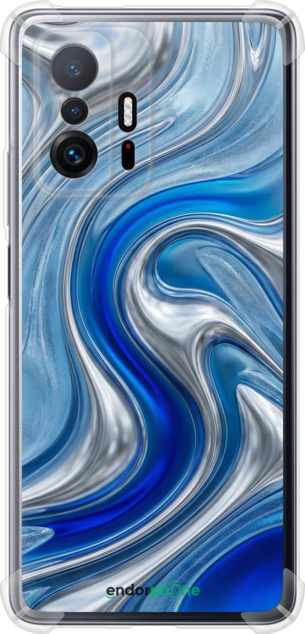Силикон с усиленными углами чехол Liquid Chrome для Xiaomi 11T Pro - 6781sp-2552 изображение 