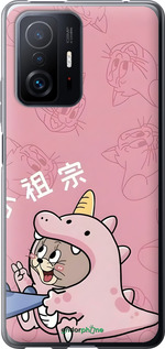 Силиконовый чехол Том и джерри 2 для Xiaomi 11T - 6359u-2487 изображение 