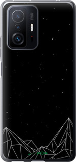 Силіконовий чохол 'Чорно білі абстрактні гори' для Xiaomi 11T -  зображення 4