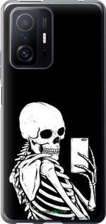 2D пластиковий чехол Скелет робить Selfie для Xiaomi 11T Pro - 6535t-2552 изображение 