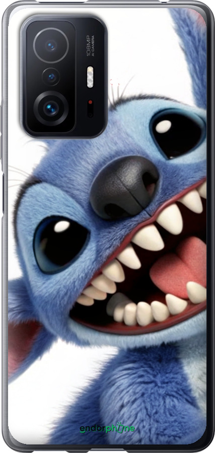 Силиконовый чехол Стич для Xiaomi 11T Pro - 6684u-2552 изображение 