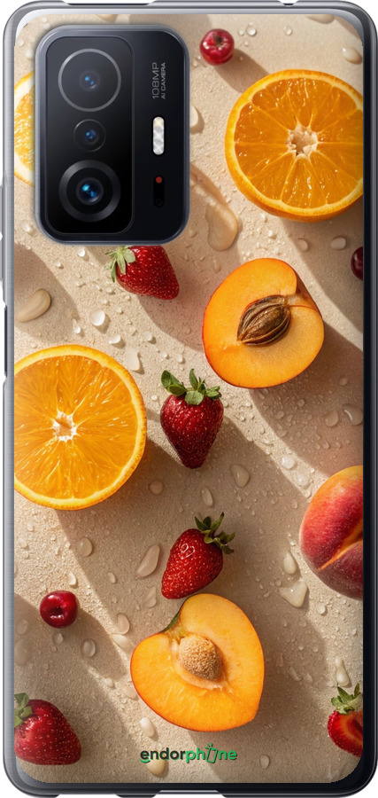 Силіконовий чехол Фрукти 3 для Xiaomi 11T - 6703u-2487 изображение 