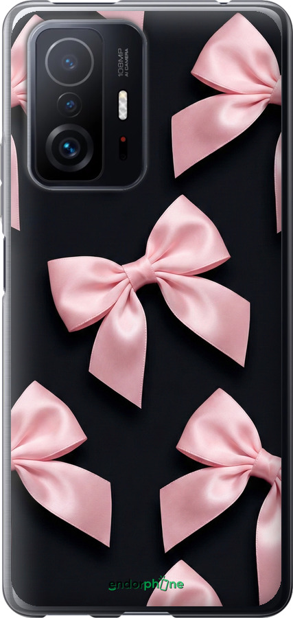 Силиконовый чехол Coquette Ribbons Dark Coquette для Xiaomi 11T - 6767u-2487 изображение 