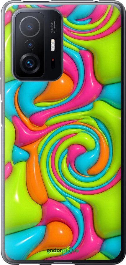 Силиконовый чехол Y2K Jelly Dream для Xiaomi 11T Pro - 6780u-2552 изображение 