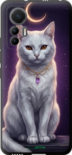 TPU чехол Mystic White Cat Gothic Dark Purple Gold для Xiaomi 12 Lite - 6805b-2579 изображение 