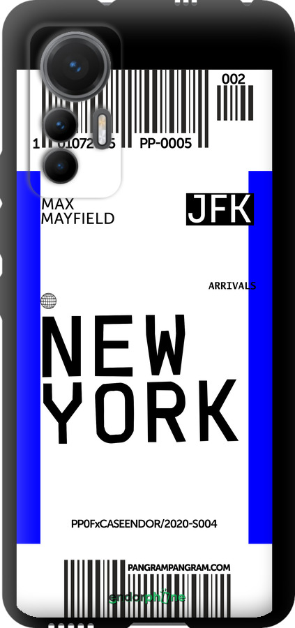 TPU чехол New York для Xiaomi 12 Lite - 4861b-2579 изображение 