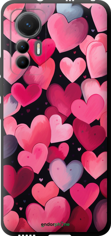 TPU чехол Сердечка 4 для Xiaomi 12 Lite - 5662b-2579 изображение 