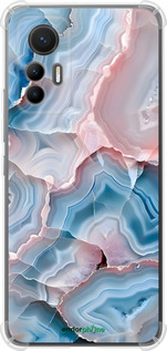 Силіконовий протиударний с посиленими кутами чехол Мрамор для Xiaomi 12 Lite - 6306sp-2579 изображение 