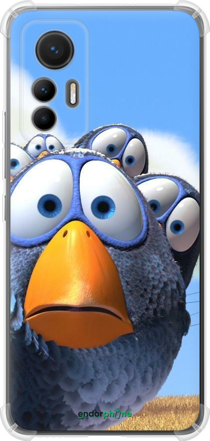 Силикон с усиленными углами чехол Angry Birds для Xiaomi 12 Lite - 6008sp-2579 изображение 