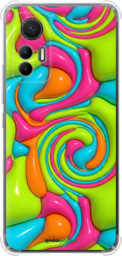 Силіконовий протиударний с посиленими кутами чехол Y2K Jelly Dream для Xiaomi 12 Lite - 6780sp-2579 изображение 