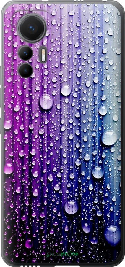 

Силіконовий чохол "Краплини води" для Xiaomi 12 Lite, Синій