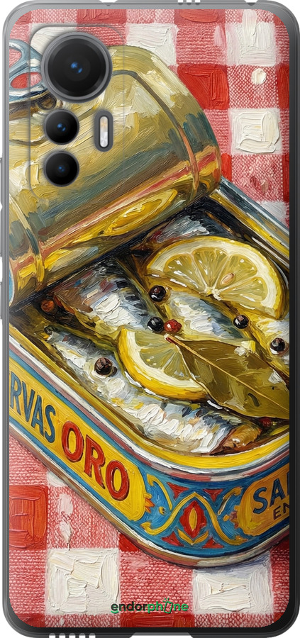 Силиконовый чехол Vintage Sardine Tin Phone для Xiaomi 12 Lite - 6772u-2579 изображение 