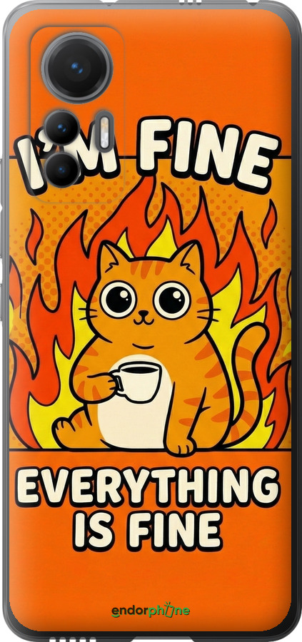 Силиконовый чехол Funny Cat для Xiaomi 12 Lite - 6786u-2579 изображение 