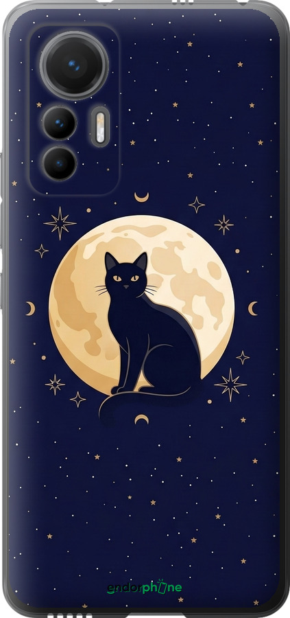 Силиконовый чехол Cute Cat Celestial/Witchy для Xiaomi 12 Lite - 6787u-2579 изображение 