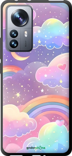 TPU чехол Облака и радуга для Xiaomi 12 Pro - 6312b-2560 изображение 