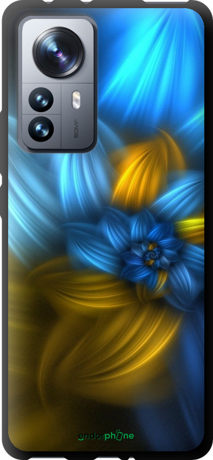 

TPU чорний чохол "Візерунок 46" для Xiaomi 12 Pro, Синій