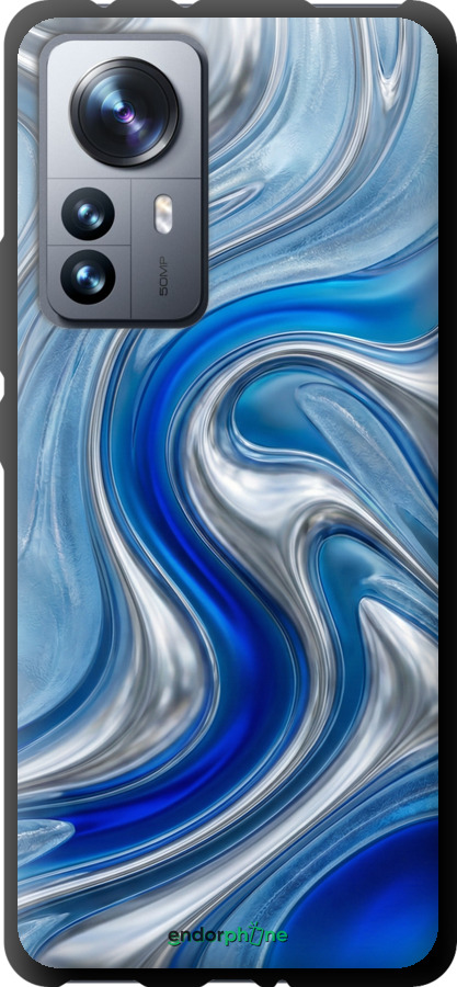 TPU чехол Liquid Chrome для Xiaomi 12 Pro - 6781b-2560 изображение 