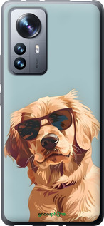 Силиконовый чехол Пес в очках для Xiaomi 12 Pro - 6381u-2560 изображение 