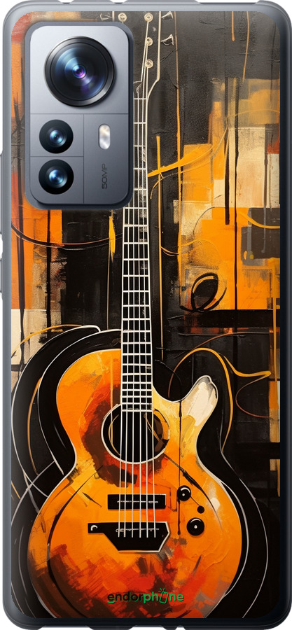 Силиконовый чехол Чехол для телефона Оранжевая Гитара для Xiaomi 12 Pro - 5934u-2560 изображение 
