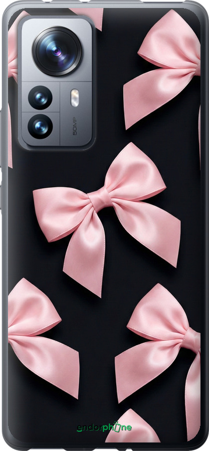 Силиконовый чехол Coquette Ribbons Dark Coquette для Xiaomi 12 Pro - 6767u-2560 изображение 