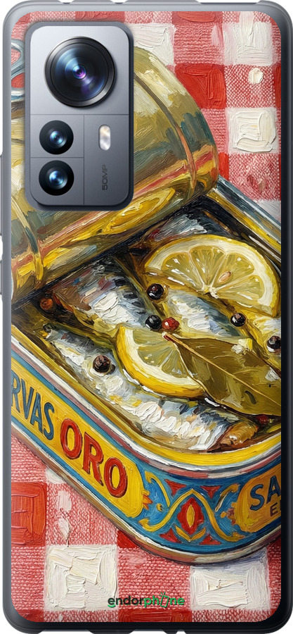 Силіконовий чехол Vintage Sardine Tin Phone для Xiaomi 12 Pro - 6772u-2560 изображение 