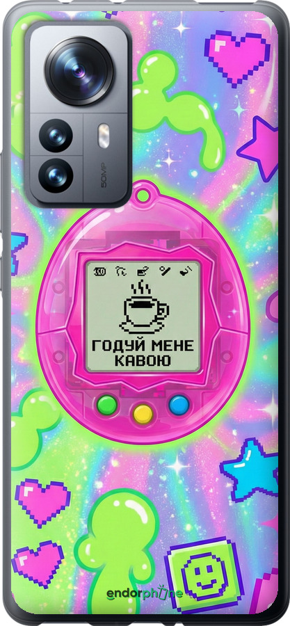 Силиконовый чехол Y2K Aesthetic Retro Pet: Годуй мене кавою для Xiaomi 12 Pro - 6784u-2560 изображение 