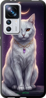 TPU чехол Mystic White Cat Gothic Dark Purple Gold для Xiaomi 12T - 6805b-3332 изображение 