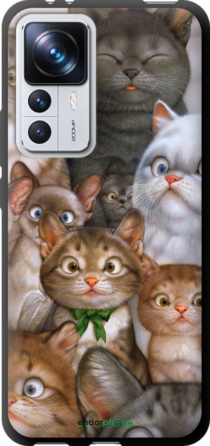

TPU чорний чохол "Коти" для Xiaomi 12T Pro