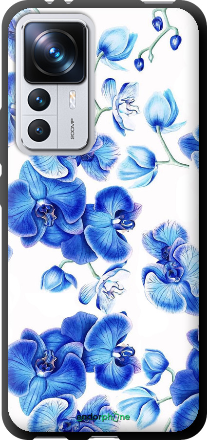 TPU чехол Голубые орхидеи для Xiaomi Redmi K50 Ultra - 4406b-3331 изображение 