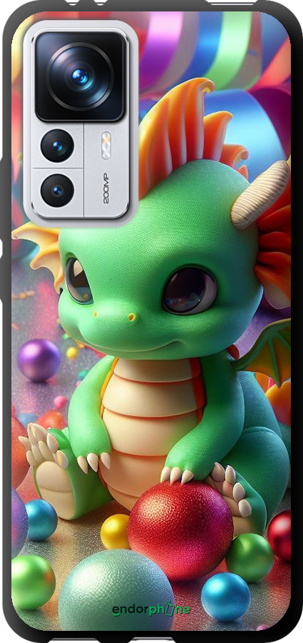 TPU чехол Веселий дракончик для Xiaomi Redmi K50 Ultra - 5812b-3331 изображение 